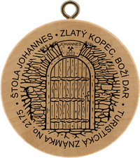 Turistická známka č. 2175 - Štola Johannes - Zlatý kopec, Boží Dar
