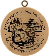 Turistická známka č. 728 - Baťov kanál - Prístav Skalica