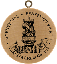 Turistická známka č. 165 - GYENESDIÁS – FESTETICS-KILÁTÓ