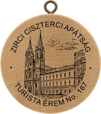 Turistická známka č. 167 - ZIRCI CISZTERCI APÁTSÁG