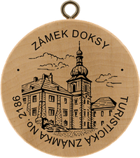 Turistická známka č. 2186 - Zámek Doksy