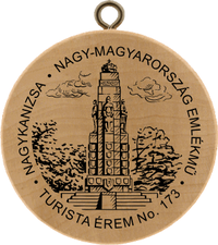 Turistická známka č. 173 - NAGYKANIZSA - NAGY-MAGYARORSZÁG EMLÉKMŰ