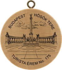 Turistická známka č. 175 - BUDAPEST - HŐSÖK TERE