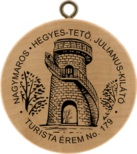 Turistická známka č. 179 - NAGYMAROS - HEGYES-TETŐ, JULIANUS-KILÁTÓ