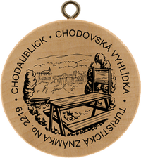Turistická známka č. 2219 - Chodovská vyhlídka Chodaublick