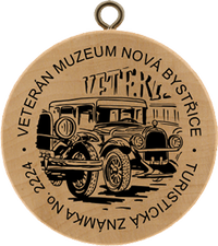 Turistická známka č. 2224 - Veterán Muzeum Nová Bystřice