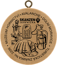 Turistická známka č. 2206 - Moravice - Muzeum hornictví -  skiareál Avalanche