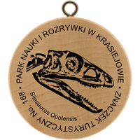 Turistická známka č. 168 - Park Nauki i Rozrywki w Krasiejowie