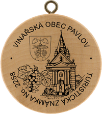Turistická známka č. 2258 - Vinařská obec Pavlov