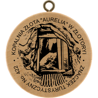 Turistická známka č. 422 - Kopalnia Złota „Aurelia” w Złotoryi