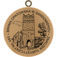 Turistická známka č. 483 - Brama Opatowska w Sandomierzu