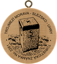 Turistická známka č. 2261 - Trojmezí Slezsko – Morava – Uhry