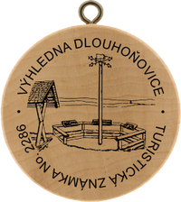 Turistická známka č. 2286 - Výhledna Dlouhoňovice