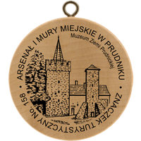 Turistická známka č. 158 - Arsenał i mury miejskie w Prudniku