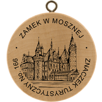 Turistická známka č. 166 - Zamek w Mosznej