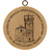 Turistická známka č. 173 - Rotunda św. Mikołaja i Wieża Piastowska w Cieszynie