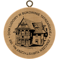 Turistická známka č. 189 - Dom Ludowy w Bukowinie Tatrzańskiej