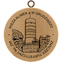 Turistická známka č. 298 - Wieża Klimek w Grudziądzu