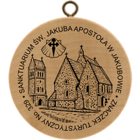 Turistická známka č. 329 - Sanktuarium św. Jakuba Apostoła w Jakubowie