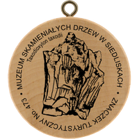 Turistická známka č. 473 - Muzeum Skamieniałych Drzew w Siedliskach