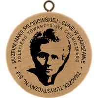Turistická známka č. 539 - Muzeum Marii Skłodowskiej - Curie w Warszawie