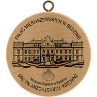 Turistická známka č. 599 - Pałac Mieroszewskich w Będzinie