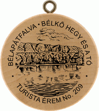 Turistická známka č. 209 - BÉLAPÁTFALVA - BÉLKŐ HEGY ÉS A TÓ