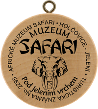 Turistická známka č. 2295 - Africké muzeum Safari, Holčovice - Jelení
