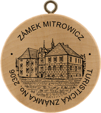 Turistická známka č. 2306 - Zámek Mitrowicz