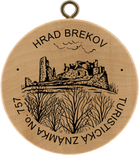 Turistická známka č. 757 - Hrad Brekov