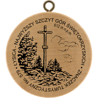Turistická známka č. 579 - Łysica – najwyższy szczyt Gór Świętokrzyskich