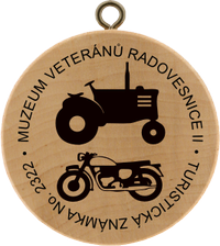 Turistická známka č. 2322 - Muzeum veteránů Radovesnice II