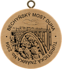 Turistická známka č. 2304 - Bechyňský most Duha