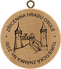 Turistická známka č. 2330 - Zřícenina hradu Osule