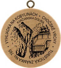 Turistická známka č. 765 - Vyhliadka na Kobylinách, Chočské vrchy