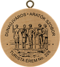 Turistická známka č. 228 - DUNAÚJVÁROS - ARATÓK SZOBOR