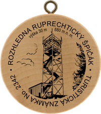 Turistická známka č. 2342 - Rozhledna Ruprechtický Špičák