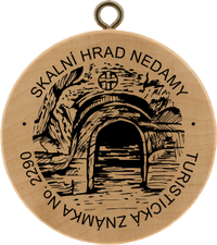 Turistická známka č. 2290 - Skalní hrad Nedamy