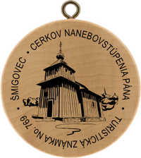 Turistická známka č. 769 - Šmigovec - Cerkov Nanebovstúpenia Pána