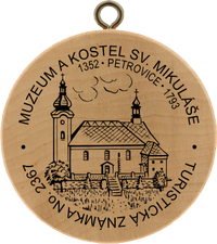Turistická známka č. 2367 - Petrovický kostel sv. Mikuláše a muzeum