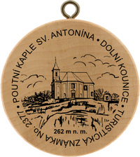 Turistická známka č. 2377 - Poutní kaple sv. Antonína, Dolní Kounice