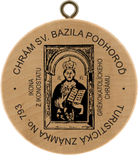 Turistická známka č. 793 - Chrám sv.Bazila Podhoroď