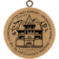 Turistická známka č. 726 - Schronisko PTTK Trzy Korony – Sromowce Niżne
