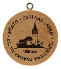 Turistická známka č. 733 - Ústí nad Labem