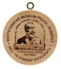 Turistická známka č. 1184 - Ekotechnické museum Praha - Bubeneč