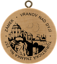 Turistická známka č. 257 - Vranov nad Dyjí