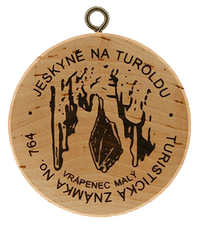 Turistická známka č. 764 - Jeskyně Na Turoldu