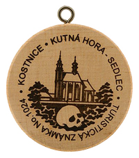 Turistická známka č. 1024 - Kostnice Kutná Hora - Sedlec