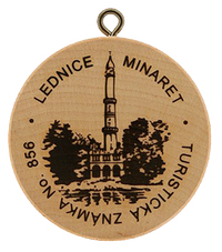 Turistická známka č. 856 - Minaret Lednice