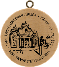 Turistická známka č. 1524 - Lapidárium NM, Výstaviště 422, Praha 7 - Holešovice